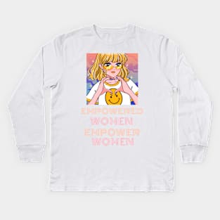 EMPOWERED WOMEN EMPOWER WOMEN Kids Long Sleeve T-Shirt